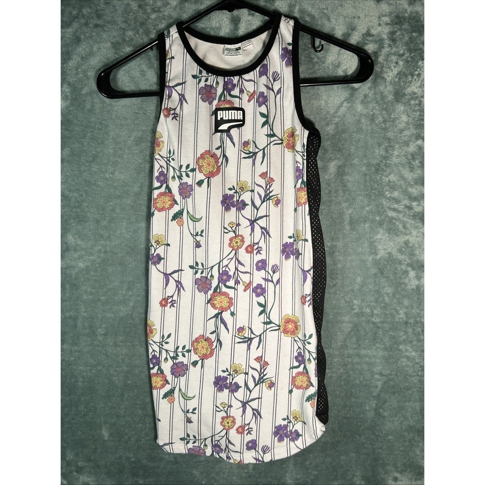 Puma Big Girl's Medium (8-10) Multi Colored Tank Top Sleeveless
